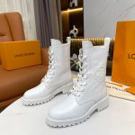 LOUIS VUITTON RANGER ANKLE BOOTS WHITE 1A9FDJ