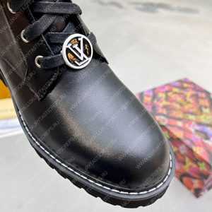 LOUIS VUITTON TERRITORY FLAT HIGH RANGER BOOTS BLACK 1A9H1M - Image 3