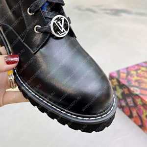 LOUIS VUITTON TERRITORY FLAT HIGH RANGER BOOTS BLACK 1A9H1M - Image 5