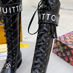 LOUIS VUITTON TERRITORY FLAT HIGH RANGER BOOTS BLACK 1A9H1M - Image 3