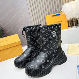 LOUIS VUITTON LAUREATE PLATFORM DESERT BOOT BLACK 1AB2X4 - Image 5