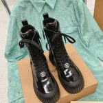 LOUIS VUITTON LACE-UP BOOTS BLACK 1AABC8