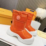 LOUIS VUITTON RUBY FLAT HALLF BOOTS ORANGE 1AALZO