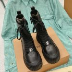 LOUIS VUITTON LACE-UP BOOTS BLACK 1AABC8