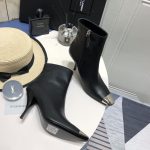 YVES SAINT LAURENT HEELED ANKLE BOOTS BLACK 14-FL7ALD