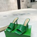 BOTTEGA VENETA STRECH MULE GREEN 610538V