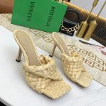 BOTTEGA VENETA DOT WAVE MULES SUGAR CANE 708882V