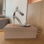 GIANVITO ROSSI BIJOUX NAPPA SANDAL SILVER G61635