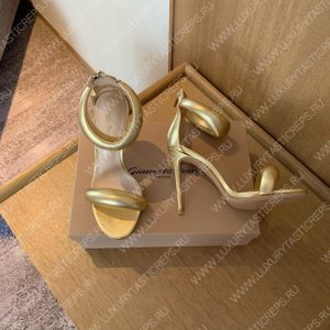 GIANVITO ROSSI BIJOUX NAPPA SANDAL GOLD G61635 - Image 3