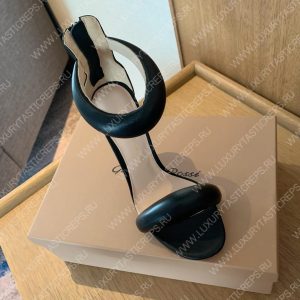 GIANVITO ROSSI BIJOUX NAPPA SANDAL BLACK G61635 - Image 5