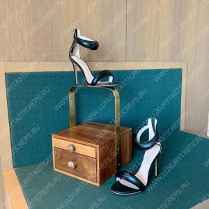 GIANVITO ROSSI BIJOUX NAPPA SANDAL BLACK G61635 - Image 6