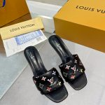 LOUIS VUITTON REVIVAL MULES BLACK 1AAP7E