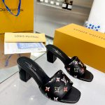 LOUIS VUITTON REVIVAL MULES BLACK 1AAP7E