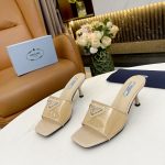 PRADA PLEXIGLAS & PATENT LEATHER SANDALS NUDE 1XX644