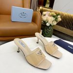 PRADA PLEXIGLAS AND PATENT LEATHER SANDALS DESERT BEIGE 1XX666