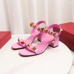 VALENTINO ROMAN STUD SANDAL PINK 1W2S0CR2ZWM