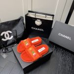 CHANEL WOOL SLIPPERS ORANGE G39059