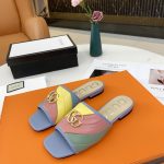 GUCCI DOUBLE G RAINBOW MULES MULTICOLOUR 15425109