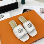 GUCCI DOUBLE G RAINBOW MULES WHITE 15425109