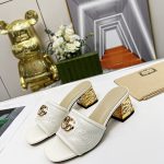 GUCCI JOLIE GG SUPREME CANVAS AND RUBBER SLIDES WHITE 1473721