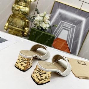 GUCCI JOLIE GG SUPREME CANVAS AND RUBBER SLIDES WHITE 1473721 - Image 6