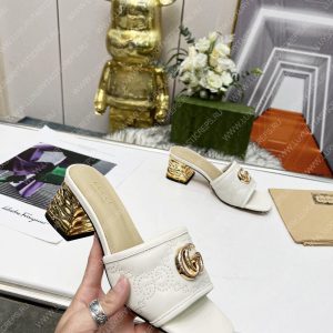 GUCCI JOLIE GG SUPREME CANVAS AND RUBBER SLIDES WHITE 1473721 - Image 7