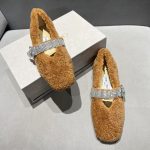 JIMMY CHOO KRISTA FLAT TEDDY AND CRYSTAL JIMM-WZ313