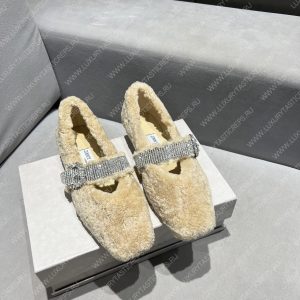 JIMMY CHOO KRISTA FLAT BEIGE AS2034 - Image 3