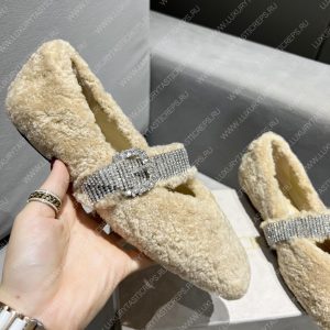 JIMMY CHOO KRISTA FLAT BEIGE AS2034 - Image 5