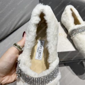 JIMMY CHOO KRISTA FLAT WHITE AS2034 - Image 7