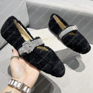 JIMMY CHOO KRISTA FLAT BLACK KRISTAFLATZVO - Image 4