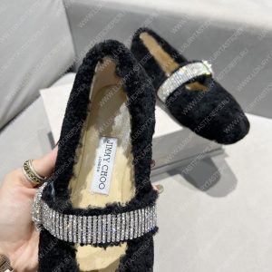 JIMMY CHOO KRISTA FLAT BLACK KRISTAFLATZVO - Image 7