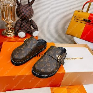 LOUIS VUITTON COSY FLAT COMFORT CLOG CACAO BROWN 1AAW6J - Image 4