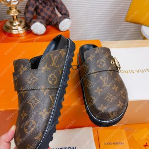 LOUIS VUITTON COSY FLAT COMFORT CLOG CACAO BROWN 1AAW6J - Image 6