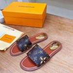 LOUIS VUITTON FLAT MULE MONOGRAM COATED CANVAS 1AADIW