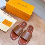 LOUIS VUITTON FLAT MULE BROWN 1AADIW