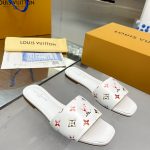 LOUIS VUITTON REVIVAL FLAT MULES WHITE 1AAOR5