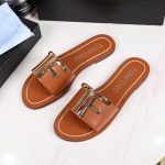 TOM FORD PLAQUE SLIDES BROWN W2408TVAX
