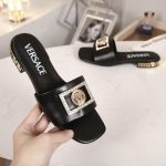 VERSACE GRECA MULES BLACK 1003221