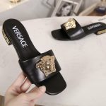 VERSACE GRECA MULES BLACK 1003221