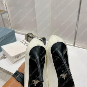 PRADA SLINGBACK PUMP WHITE 1I001N - Image 3