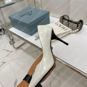 PRADA SLINGBACK PUMP WHITE 1I001N - Image 4