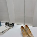 PRADA BRUSHED LEATHER PUMPS NUDE 1I001N