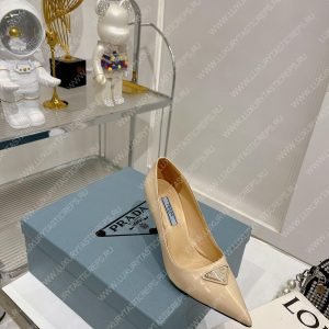 PRADA BRUSHED LEATHER PUMPS NUDE 1I001N - Image 5