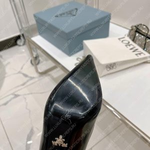 PRADA PATENT LEATHER PUMPS BLACK 1I001N - Image 5