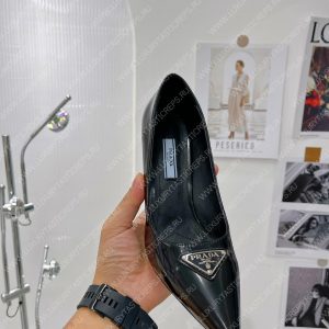 PRADA PATENT LEATHER PUMPS BLACK 1I001N - Image 6