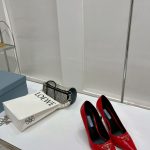 PRADA PATENT LEATHER PUMPS RED 1I001N