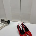 PRADA SLINGBACK PUMP RED 1I002N