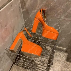 VALENTINO TAN-GO PLATFORM PUMP ORANGE WS0DQ3VNE_0NO - Image 5