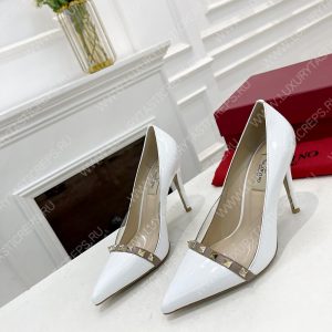 VALENTINO V BUCKLE PUMPS WHITE 1W2S0FH8LAFGF9 - Image 4